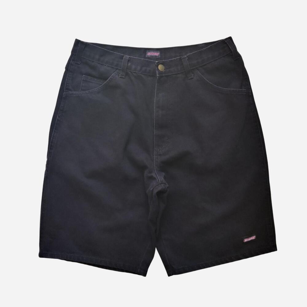 Black Baggy Dickies Denim Jorts